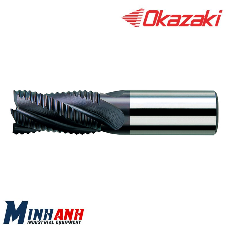 Dao phay thô răng cưa HSS-Co 6 me phủ OK-C MRD6C500 OKAZAKI