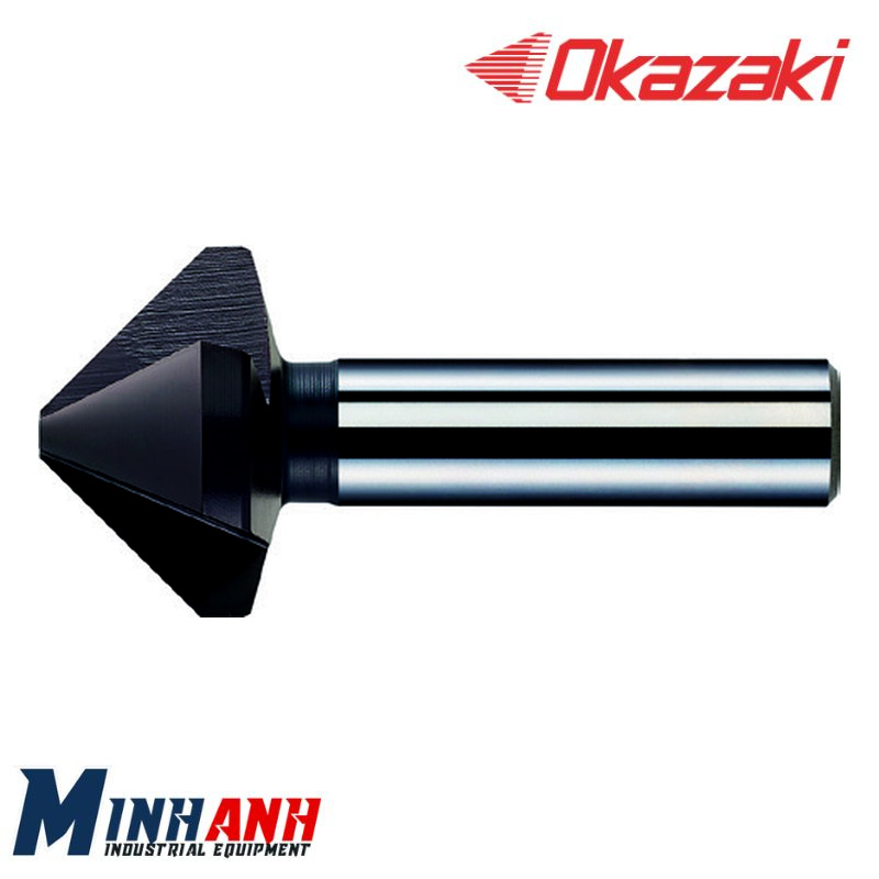 Dao vát mép lỗ 90 độ HSS-Co 3 me cho thép và inox phủ OK-C CSC3S16-40 OKAZAKI