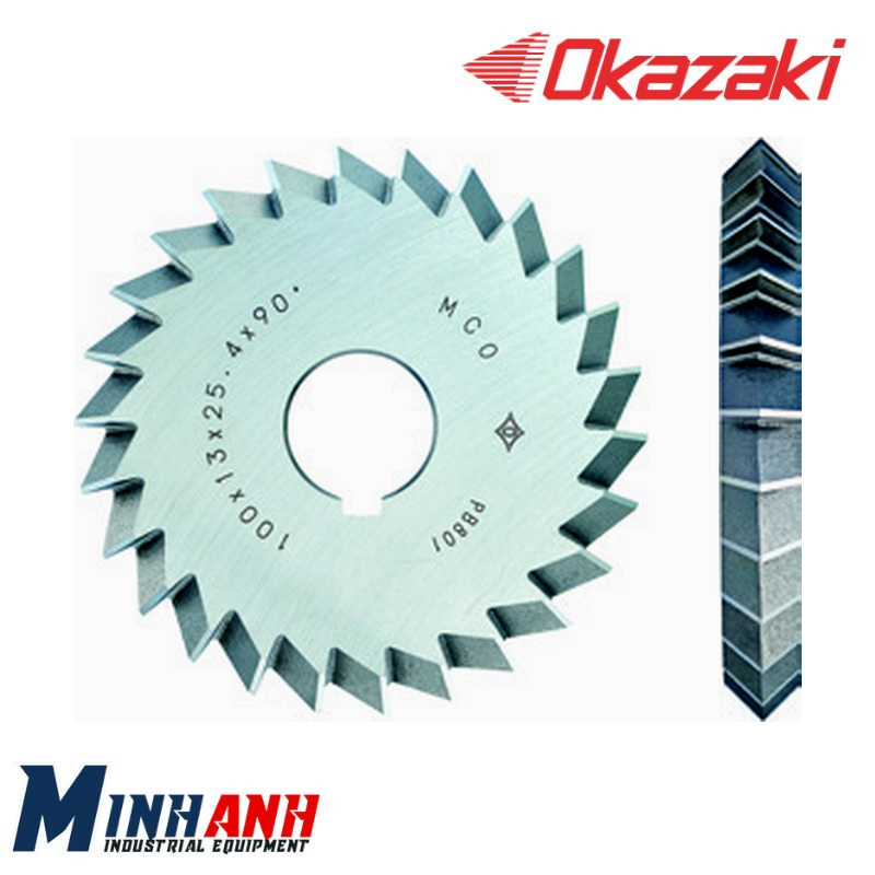 Dao phay góc kép HSS-Co WAC075X10X060 OKAZAKI