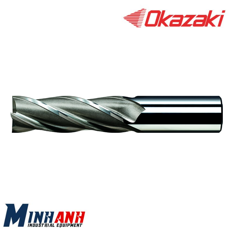 Dao phay HSS-Co 4 me loại dài không phủ MED4L-500 OKAZAKI