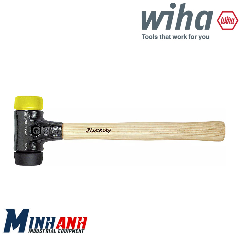 Búa nhựa thay đầu, đầu mềm vừa–cứng vừa 26437 dòng 832-35-60 WIHA