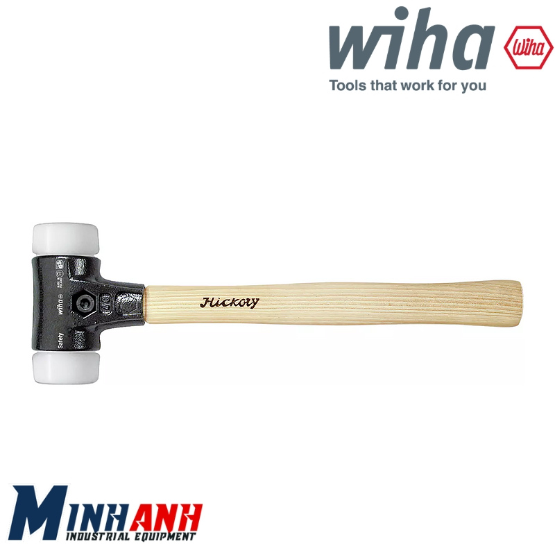 Búa nhựa thay đầu, hai đầu rất cứng 26645 dòng 832-99-40 WIHA