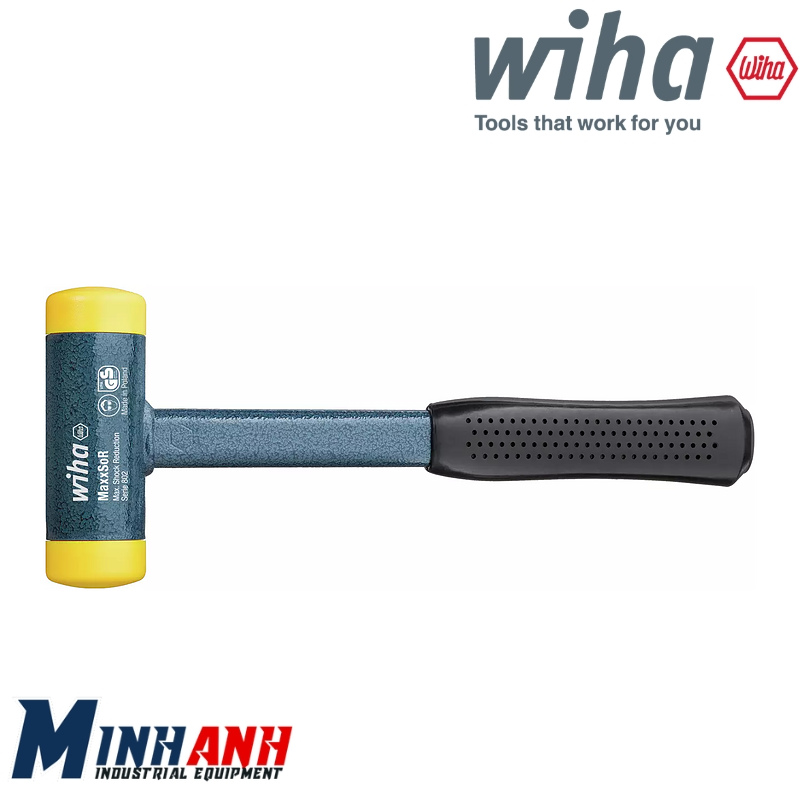 Búa nhựa không nảy, cán thép 02128 dòng 802-60 WIHA