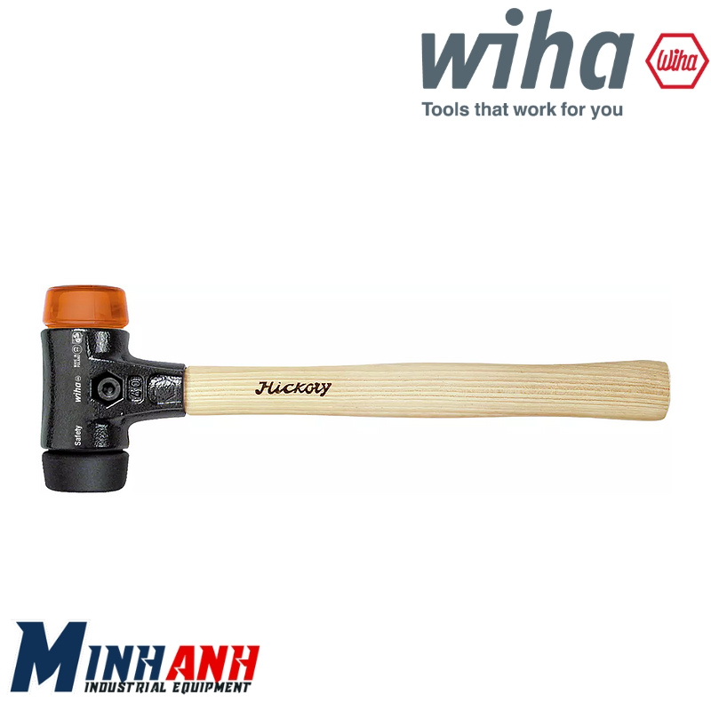 Búa nhựa thay đầu, đầu mềm vừa–cứng 26614 dòng 832-38-60 WIHA
