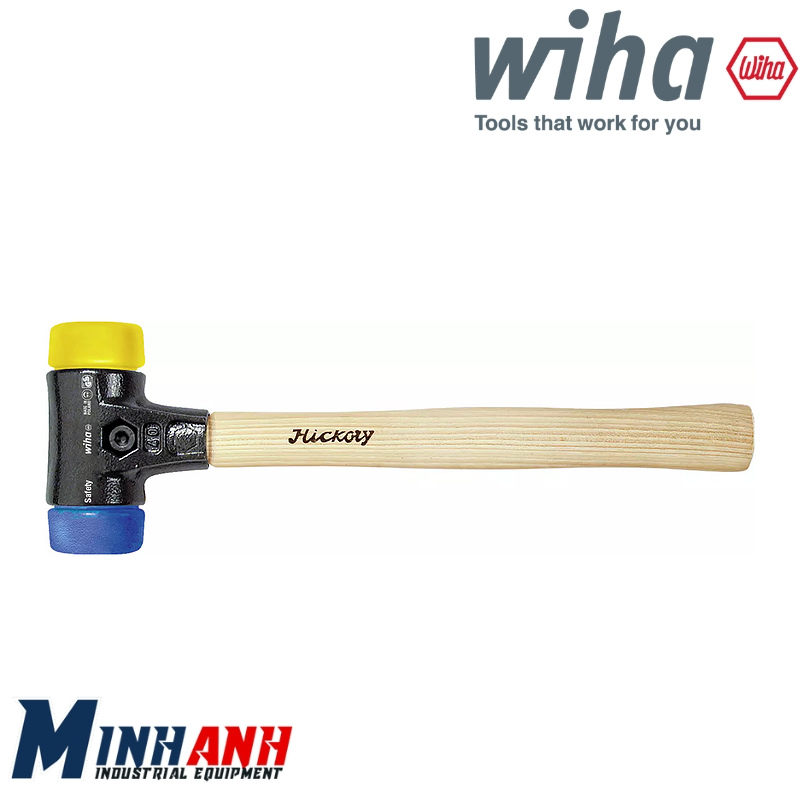 Búa nhựa thay đầu, đầu mềm–cứng vừa 26656 dòng 832-15-60 WIHA