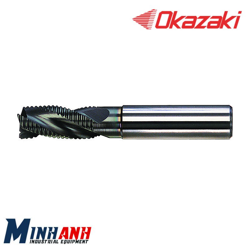 Dao phay thô trục Z hợp kim SP ZAKKURI 3 me phủ OK SPSRD3ZA200 OKAZAKI