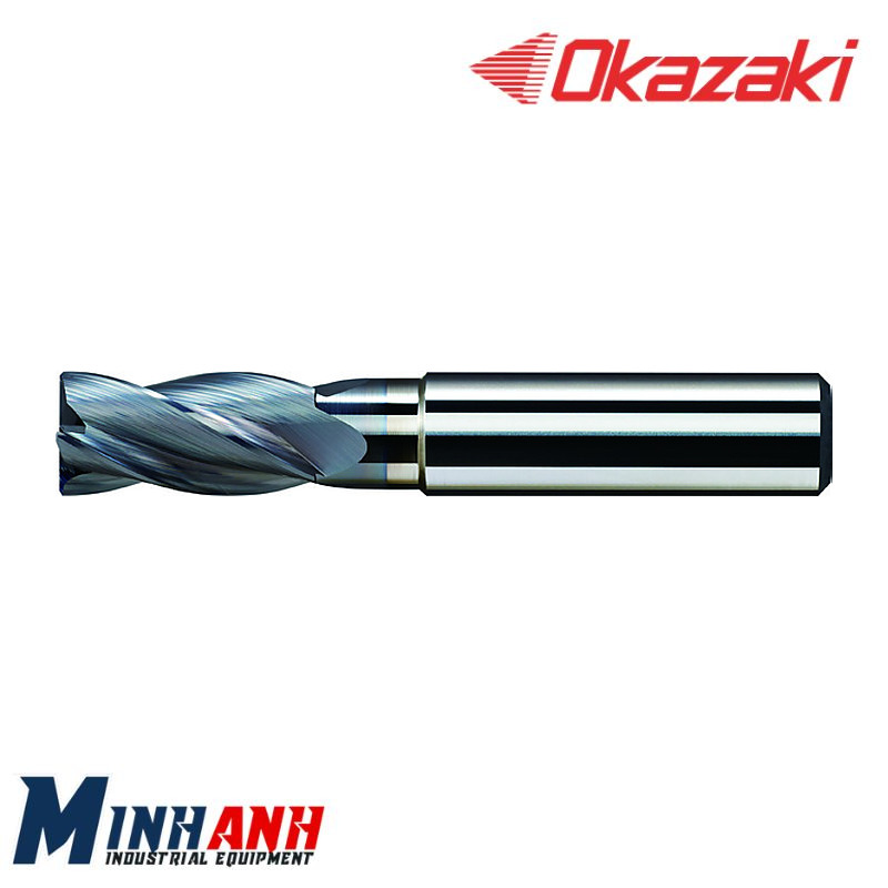 Mũi doa có lưỡi cắt đáy hợp kim loại ngắn, phủ OK-HR CERSF200 OKAZAKI