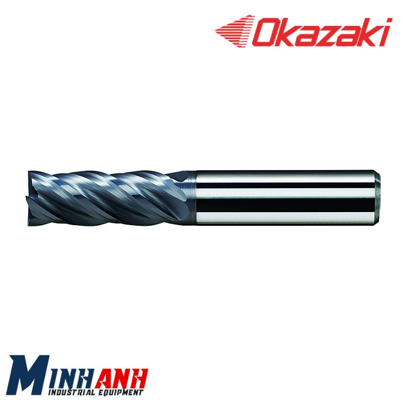 Dao phay ngón chống rung hợp kim SP 4 me phủ OK SPSEE4VA040 OKAZAKI