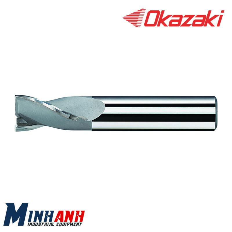 Dao phay ngón vuông hàn mảnh hợp kim 2 me BED2F500 OKAZAKI