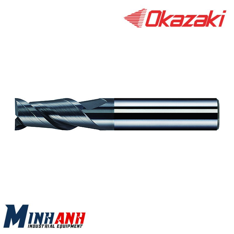 Dao phay ngón hợp kim SP GORIKI 2 me phủ OK SPSEE2GA100 OKAZAKI