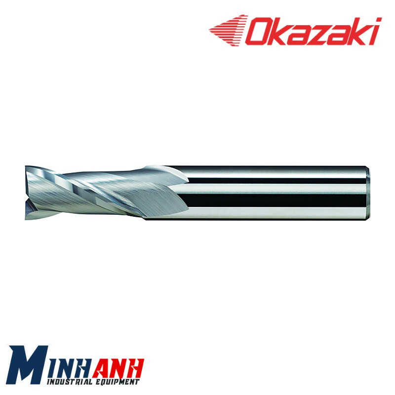 Dao phay ngón vuông hợp kim 2 me không phủ SED2-107 OKAZAKI