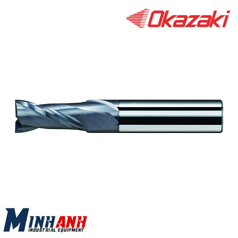 Dao phay ngón vuông hợp kim 2 me phủ OK SED2A105 OKAZAKI
