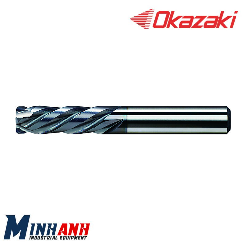 Mũi doa cắt mạnh hợp kim loại ngắn, phủ OK-HR CPRSF053 OKAZAKI