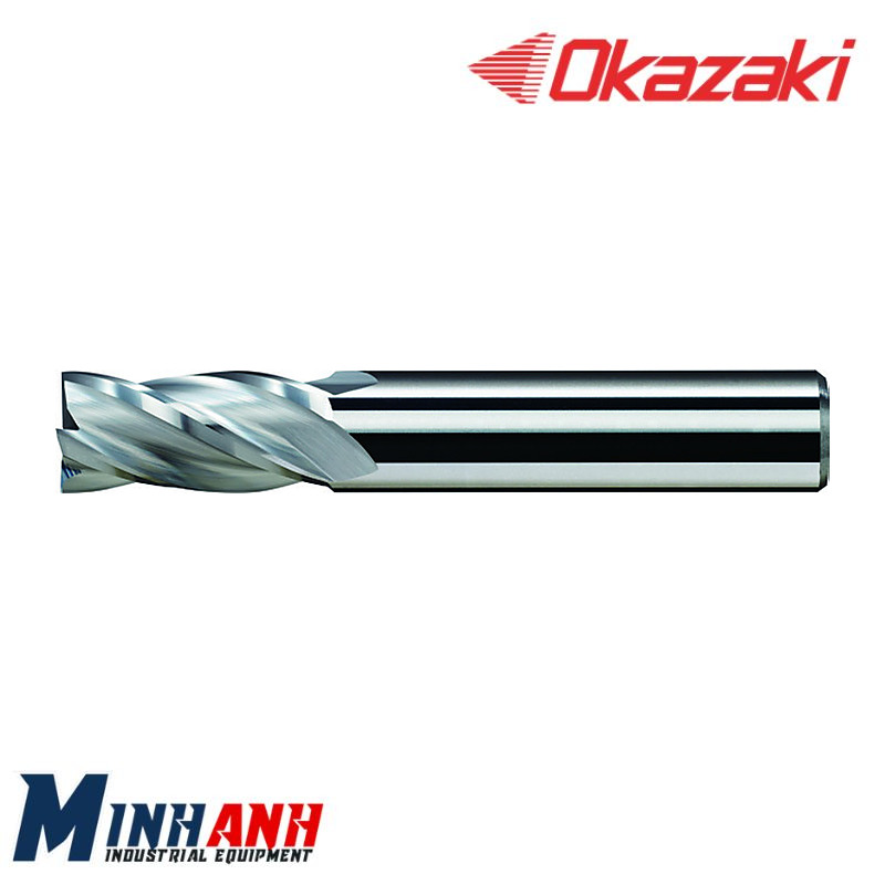 Dao phay ngón vuông hợp kim 4 me không phủ SED4-030 OKAZAKI