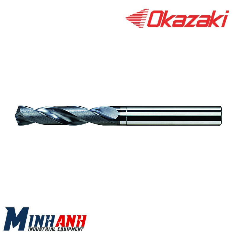Mũi khoan hợp kim công suất cao cho thép 3D, tưới nguội trong, phủ OK SDOX3A0485 OKAZAKI