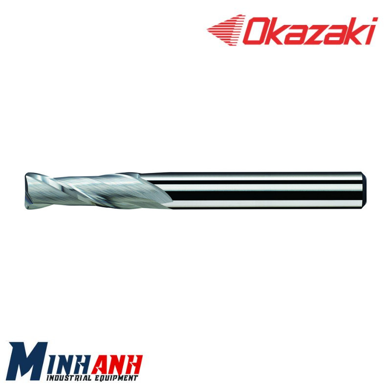 Dao phay ngón bo góc hợp kim 2 me không phủ SCD2-040R05 OKAZAKI