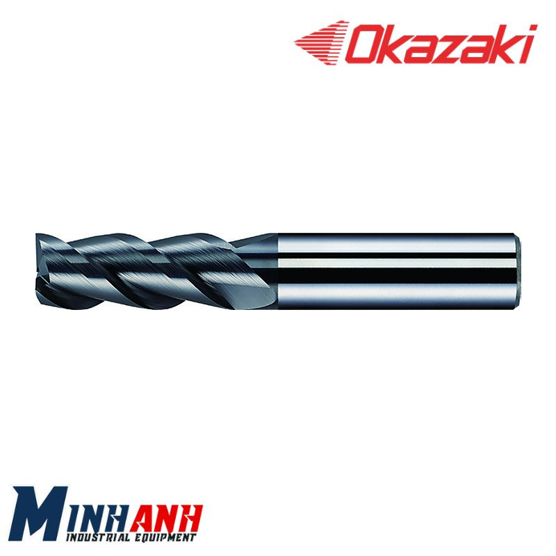 Dao phay ngón hợp kim SP GORIKI 3 me phủ OK SPSEE3GA040 OKAZAKI
