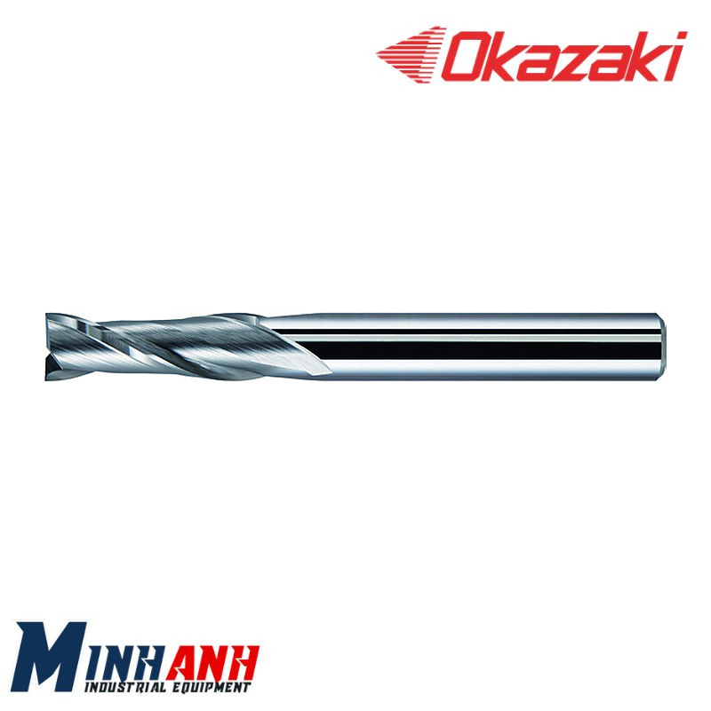 Dao phay ngón vuông hợp kim 2 me lưỡi trung bình, không phủ SED2M-120 OKAZAKI