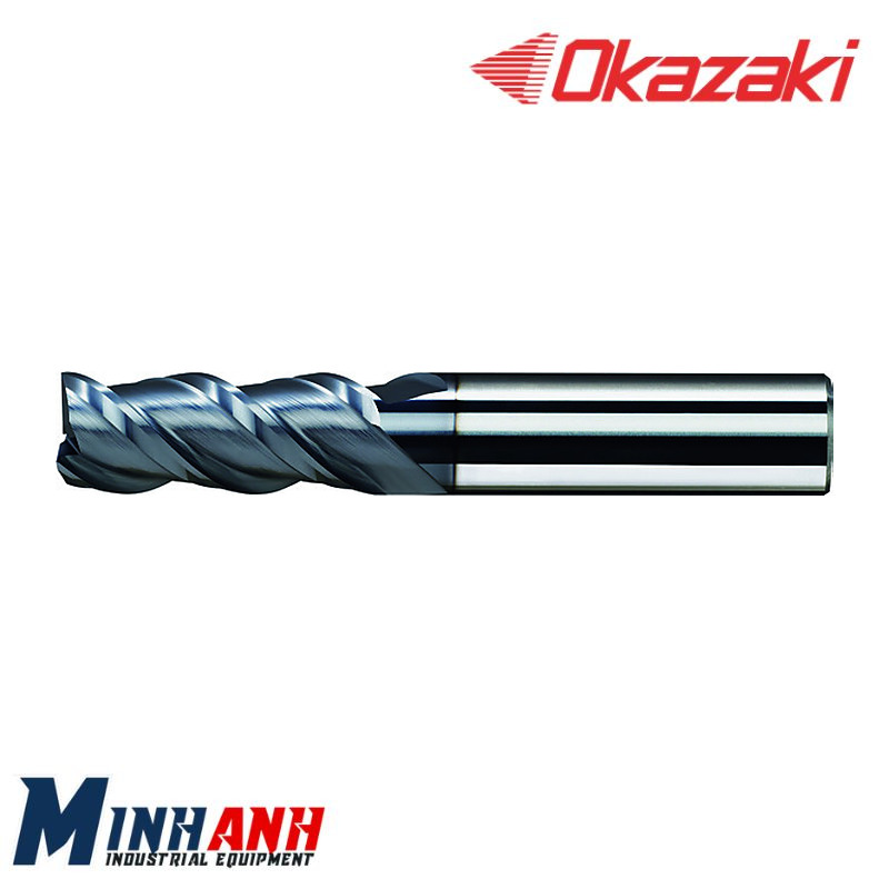 Dao phay ngón xoắn cao hợp kim SP 3 me phủ OK SPSEE3A200 OKAZAKI