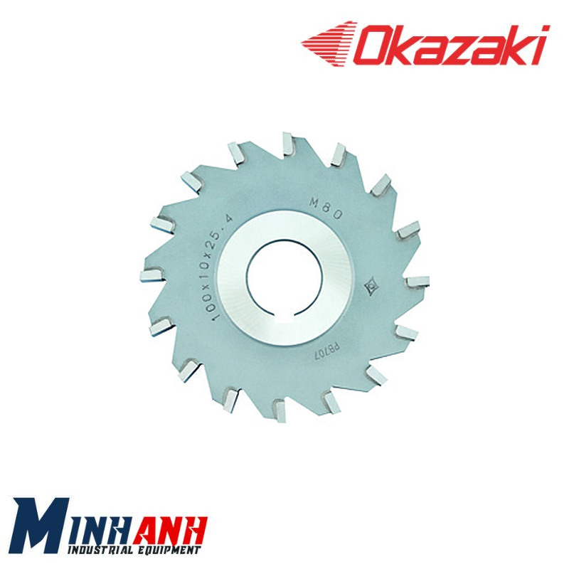 Dao phay đĩa hàn mảnh hợp kim răng thẳng BSCGT200X30 OKAZAKI