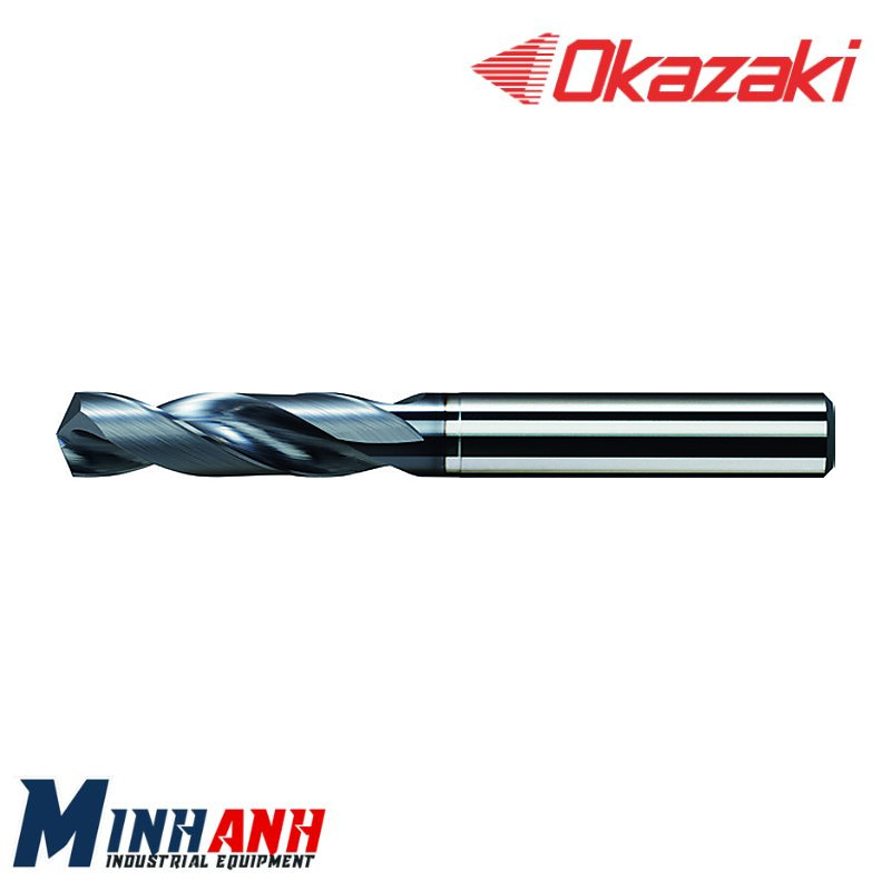 Mũi khoan hợp kim cho thép 2D, tưới nguội ngoài, phủ OK SDX2A130 OKAZAKI
