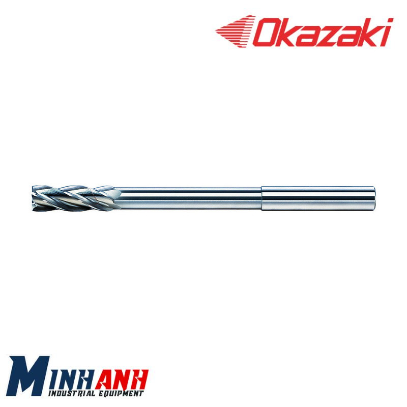 Mũi doa có lưỡi cắt đáy, đầu hợp kim nguyên khối, cán thẳng BCER-300 OKAZAKI