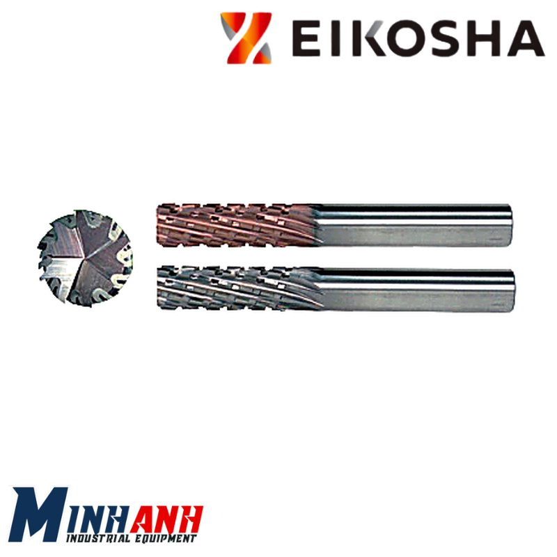 Dao phay ngón Carbide cho vật liệu sợi CSFRPE Ø4mm EIKOSHA
