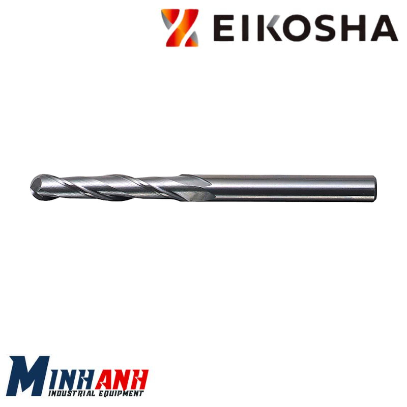 Dao phay ngón cầu Carbide AHBES2 R3.5mm EIKOSHA