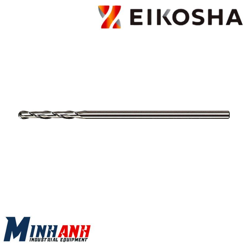 Dao phay ngón cầu Carbide cho graphite GBEL2 R1.25mm EIKOSHA