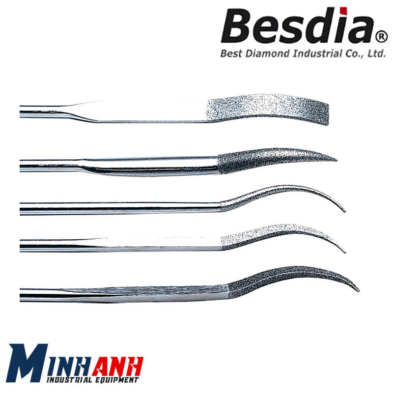 Bộ dũa máy kim cương cong 5 chi tiết MBF-600F BESDIA
