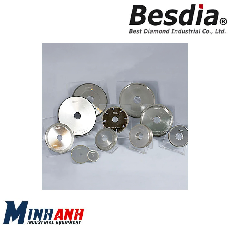 Đá mài kim cương/CBN mạ điện dạng đĩa lõm, vành vát WV-6660B BESDIA