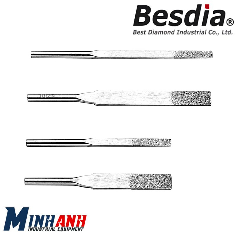 Dũa máy kim cương dạng côn dẹt MTF-13V BESDIA