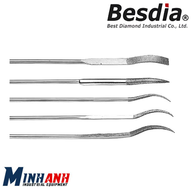 Dũa kim cương cong dạng bán nguyệt BF-602F BESDIA