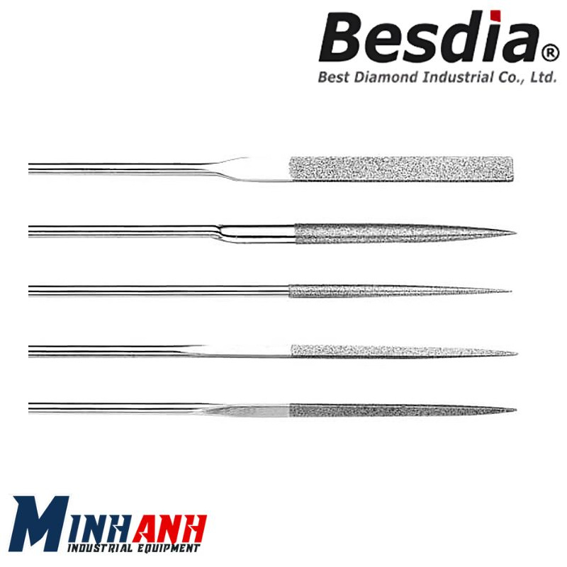 Dũa kim cương dạng bán nguyệt PFL-102J BESDIA
