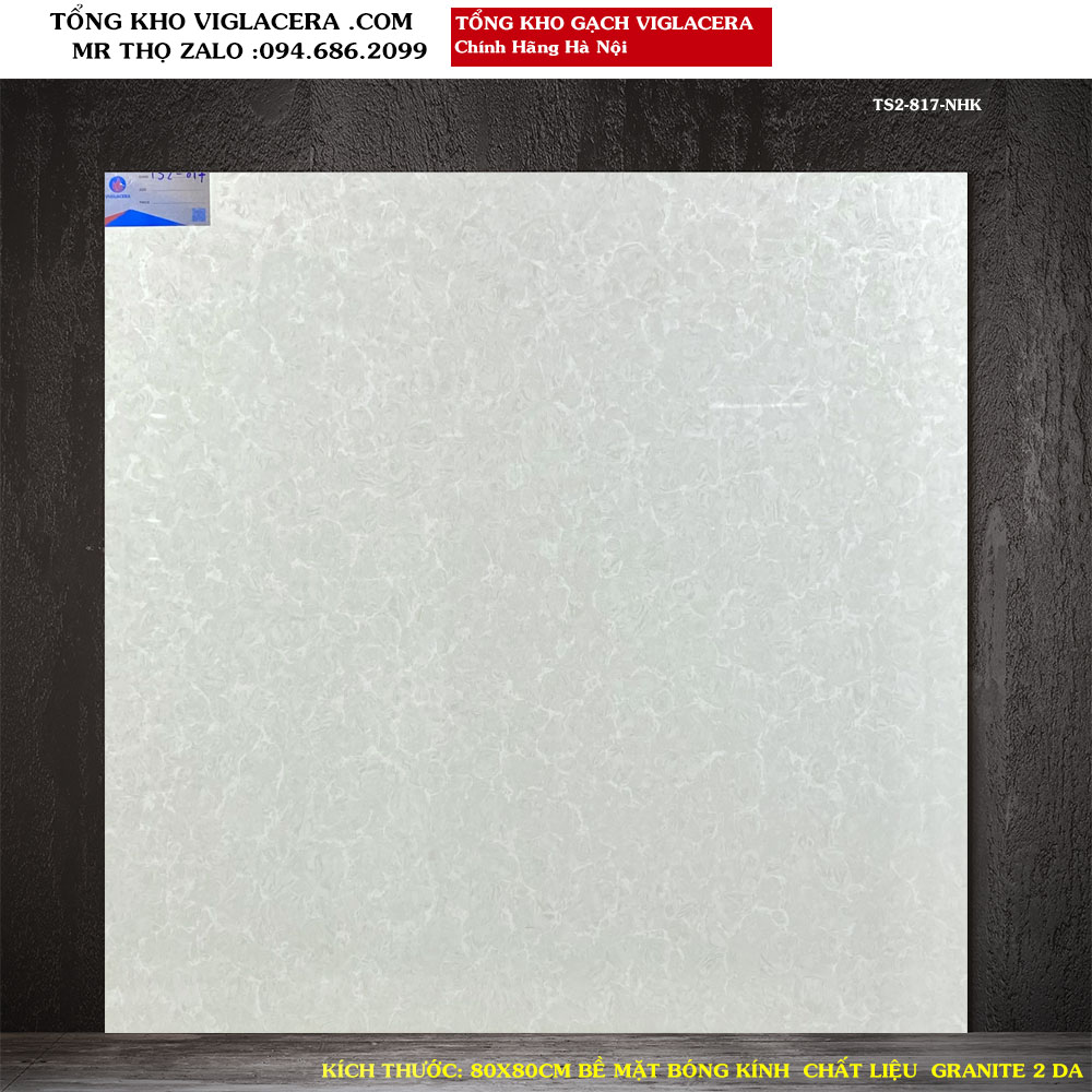 Gạch lát nền Granite 2 DA VIGLACERA 80X80 TS2-817 Loại 1