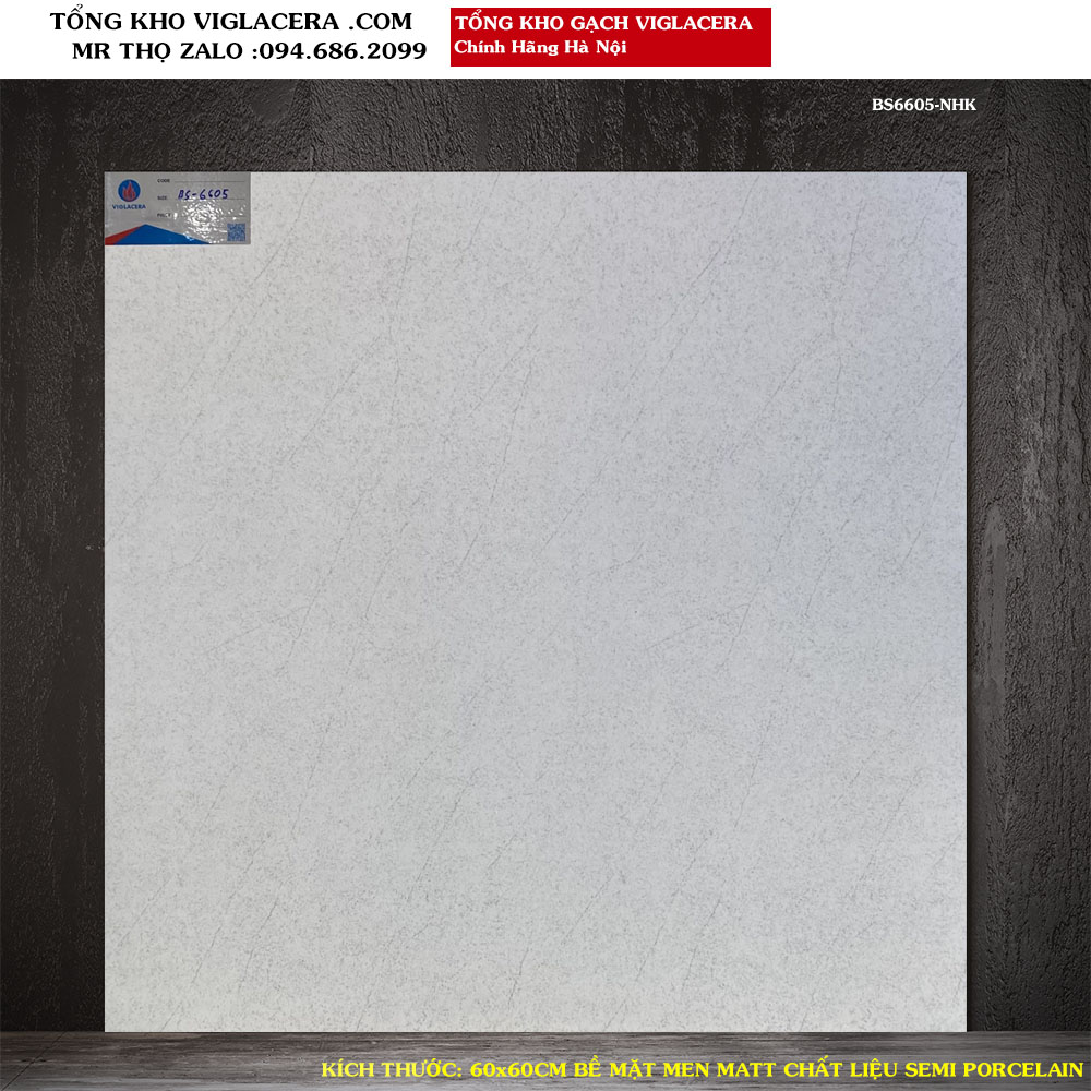 Gạch lát nền Viglacera 60x60 BS6605 Loại A1