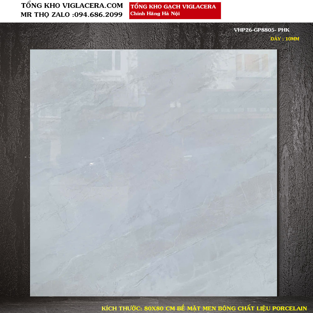 Gạch lát nền Viglacera 80x80 VHP26-GP8805 Loại 1
