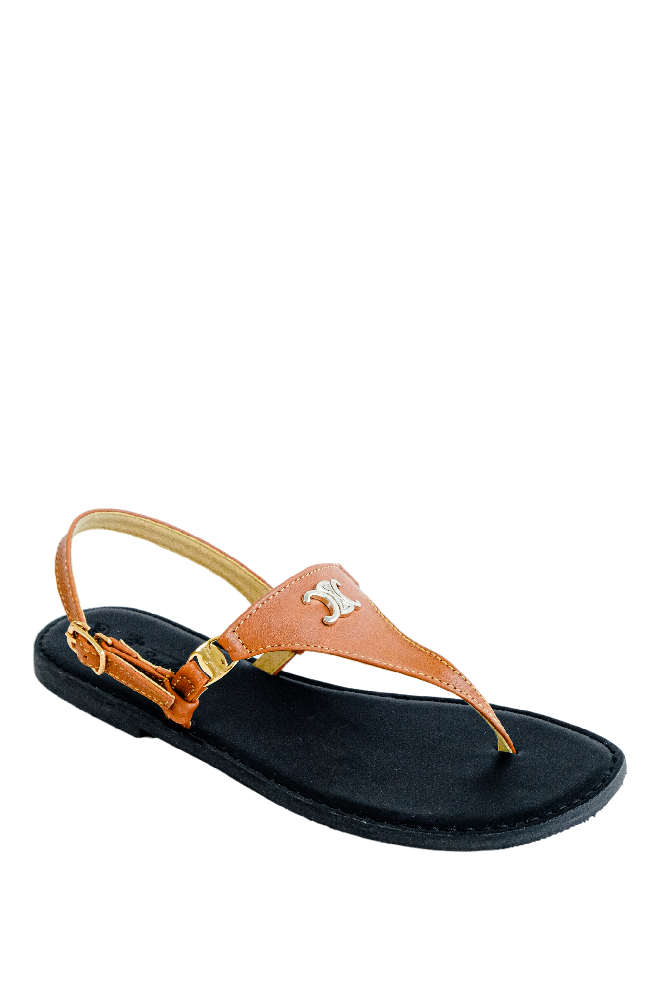 Giày Sandal Da Bò kep ngón đinh khóa SHINE