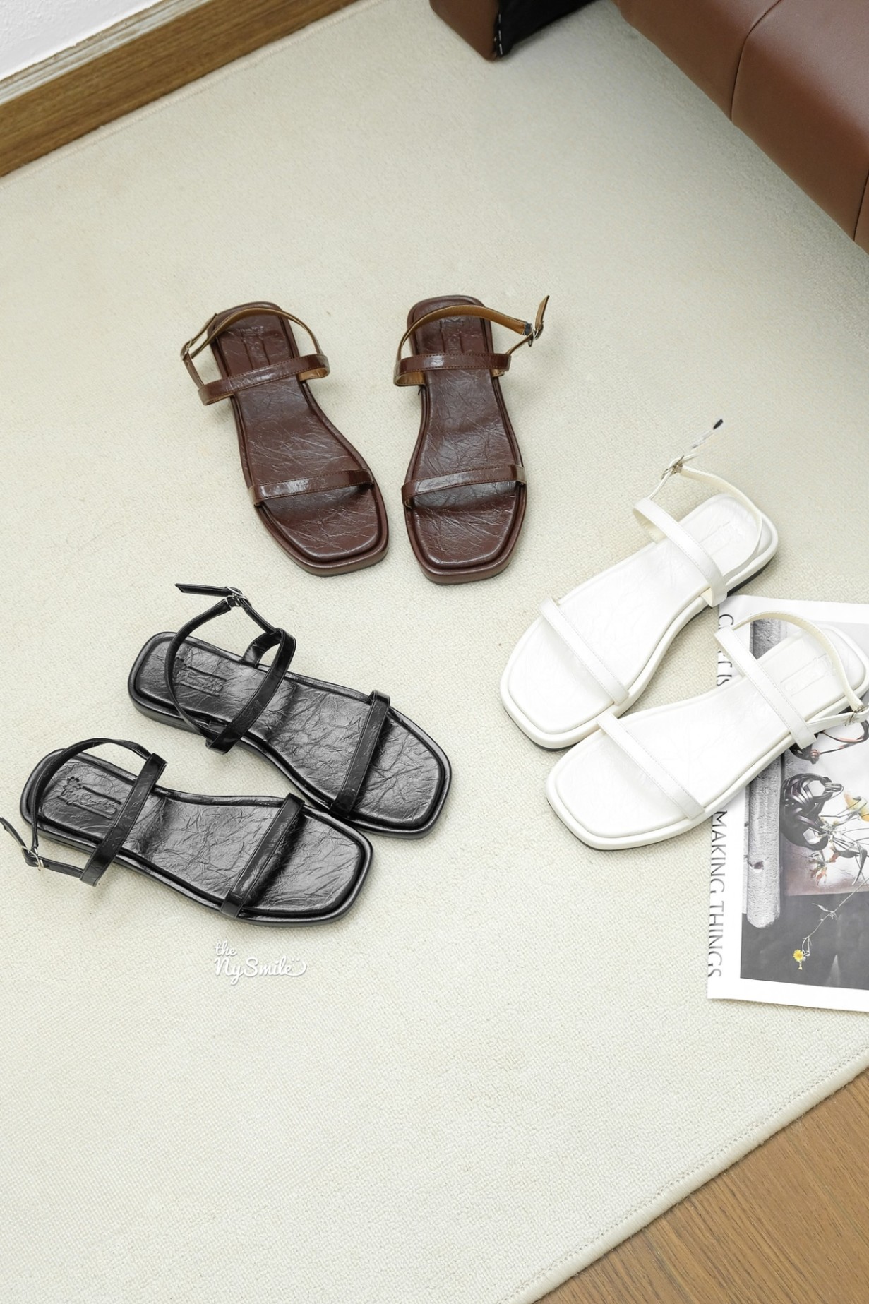 Giày Sandal Nữ Quai Ngang 2cm SAYNO 2