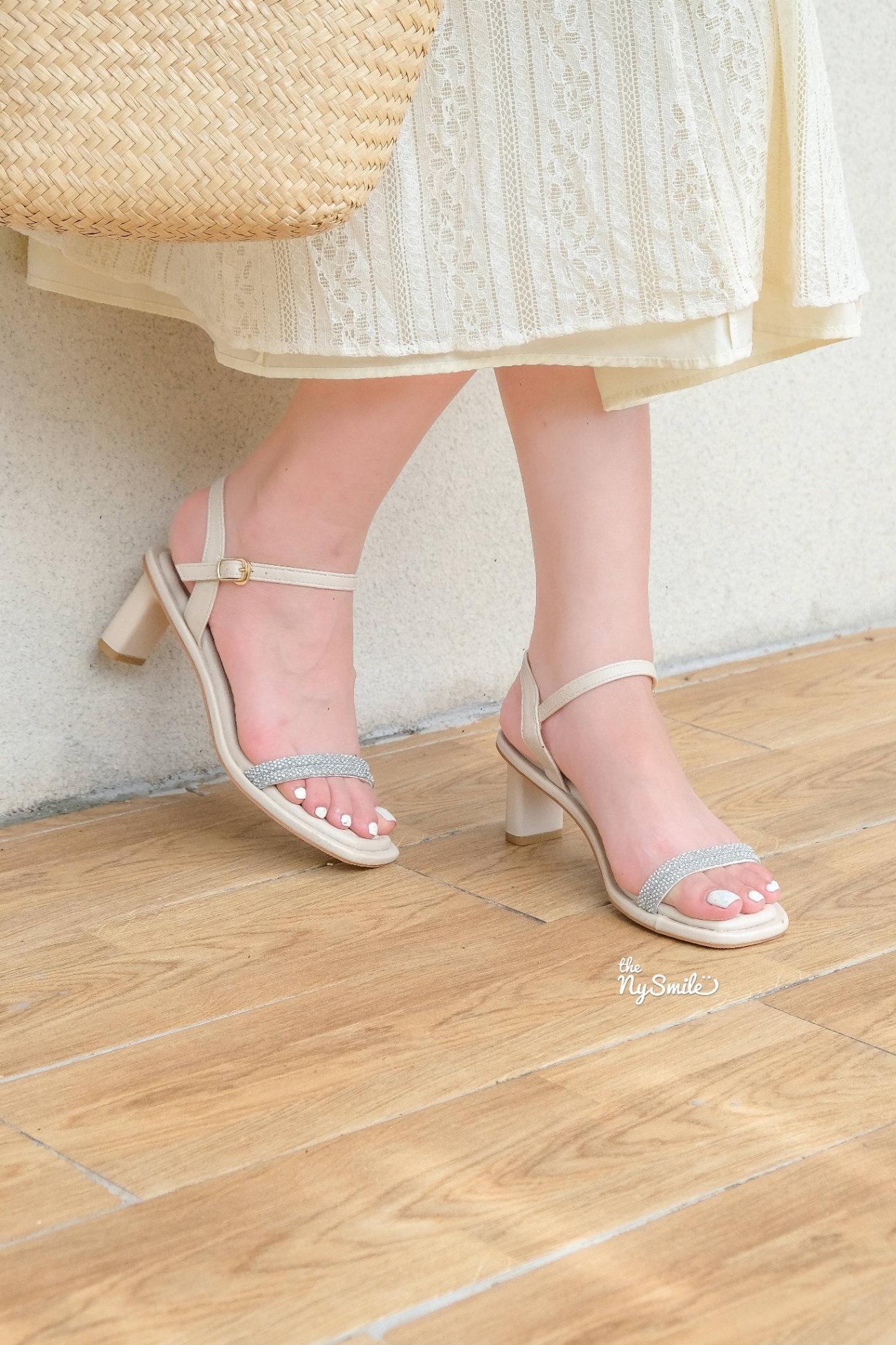 Giày Sandal 7P quai đính đá - TODA
