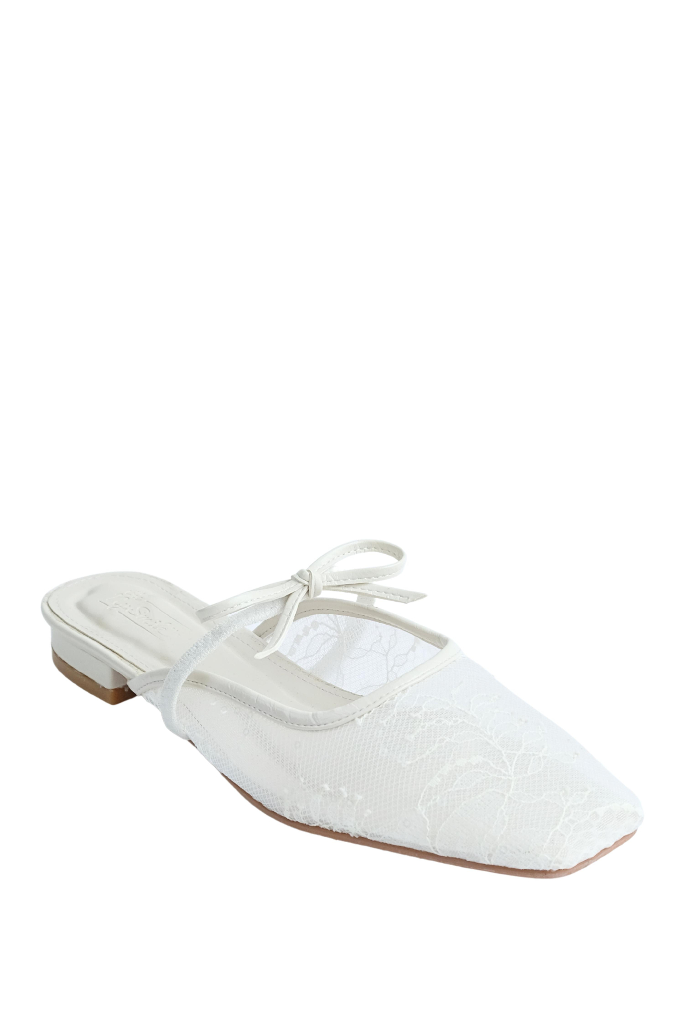 Dép Sục Ren Nơ mũi vuông LACY