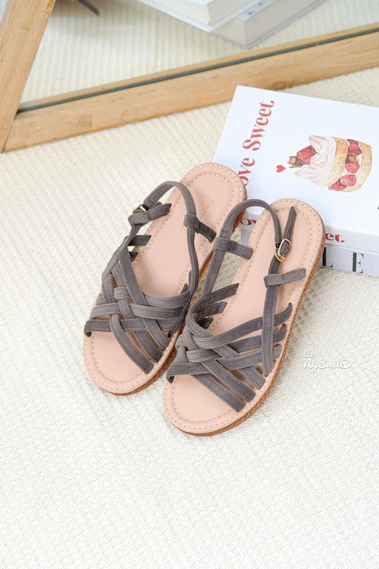 Sandal Quai Mảnh 3cm da nhung mịn LODIC 2