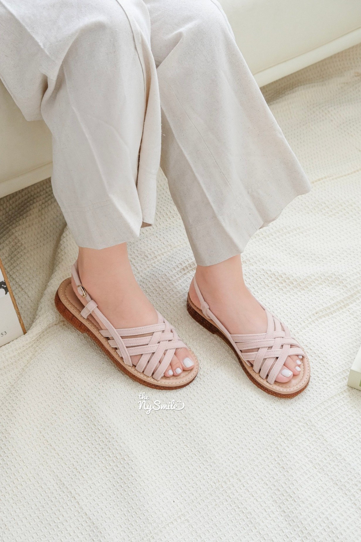 Sandal Quai Mảnh 3cm da nhung mịn LODIC 2