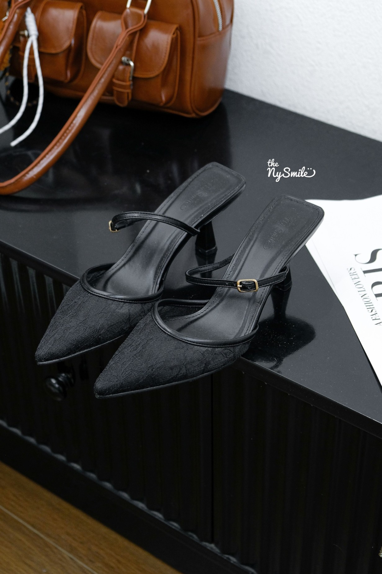 Dép Sục 7cm ren mũi nhọn VENTI