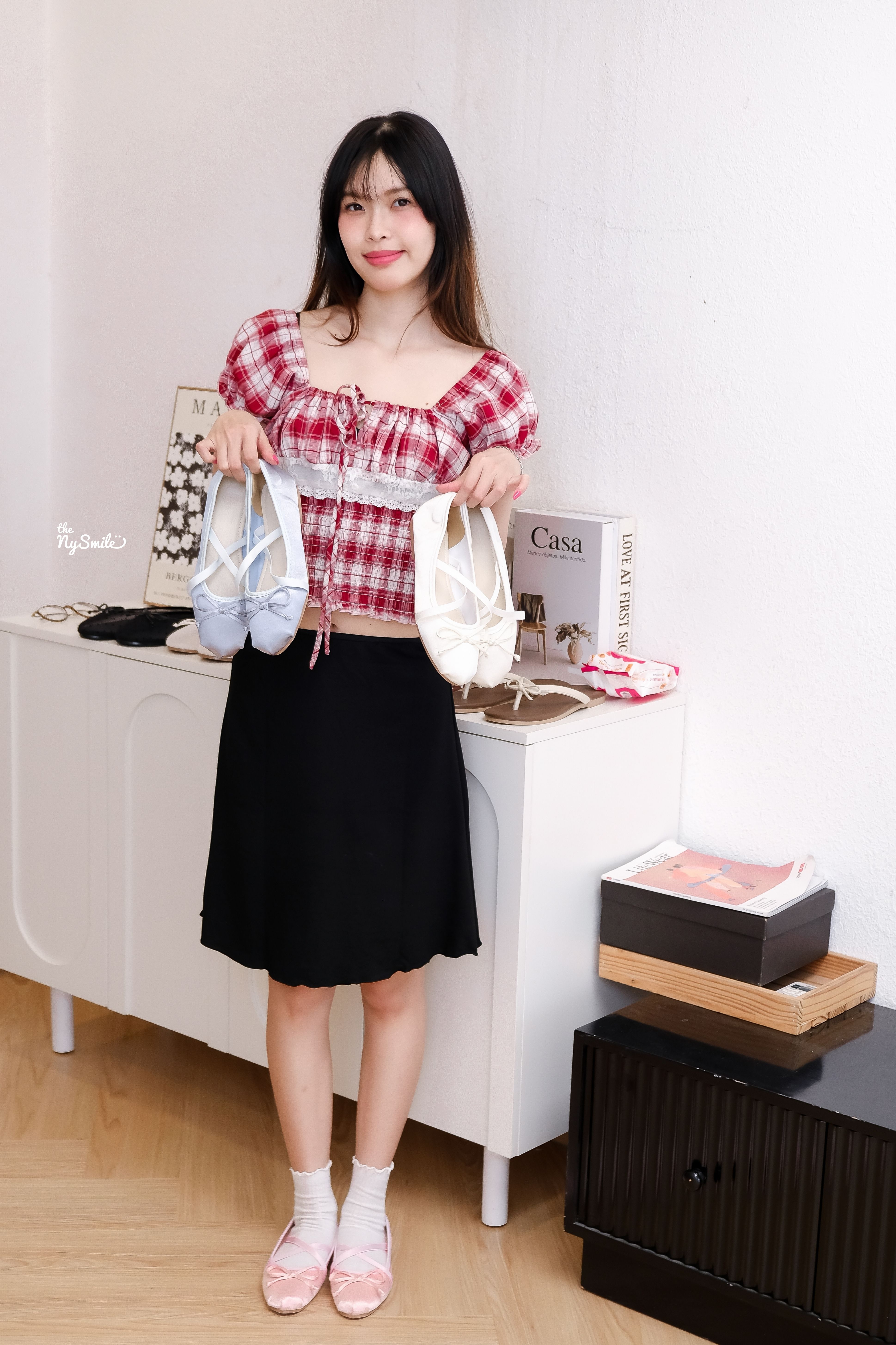 Giày Búp Bê Nơ 1cm XUKI