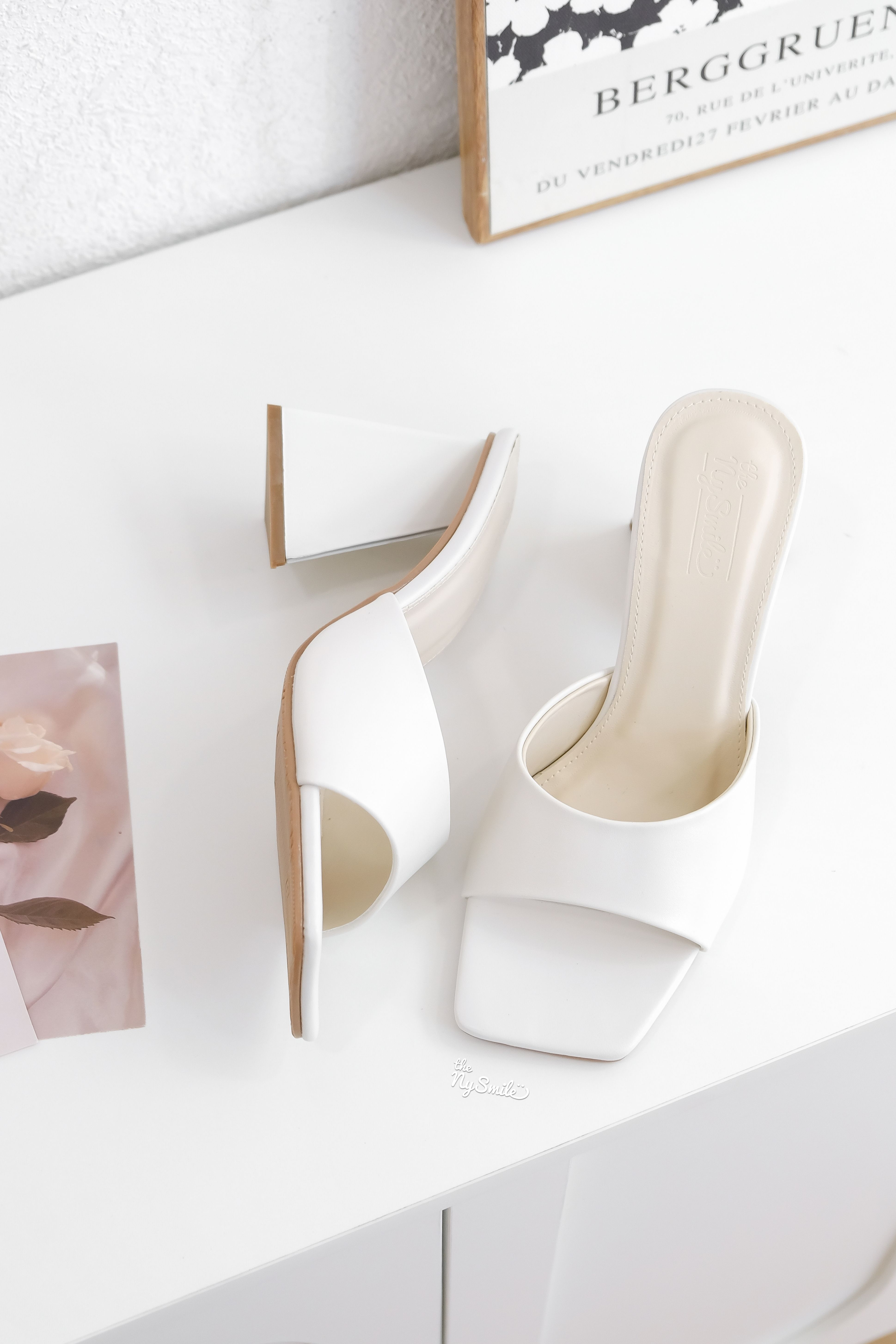 Guốc Lê 7cm quai ngang BECHU 1