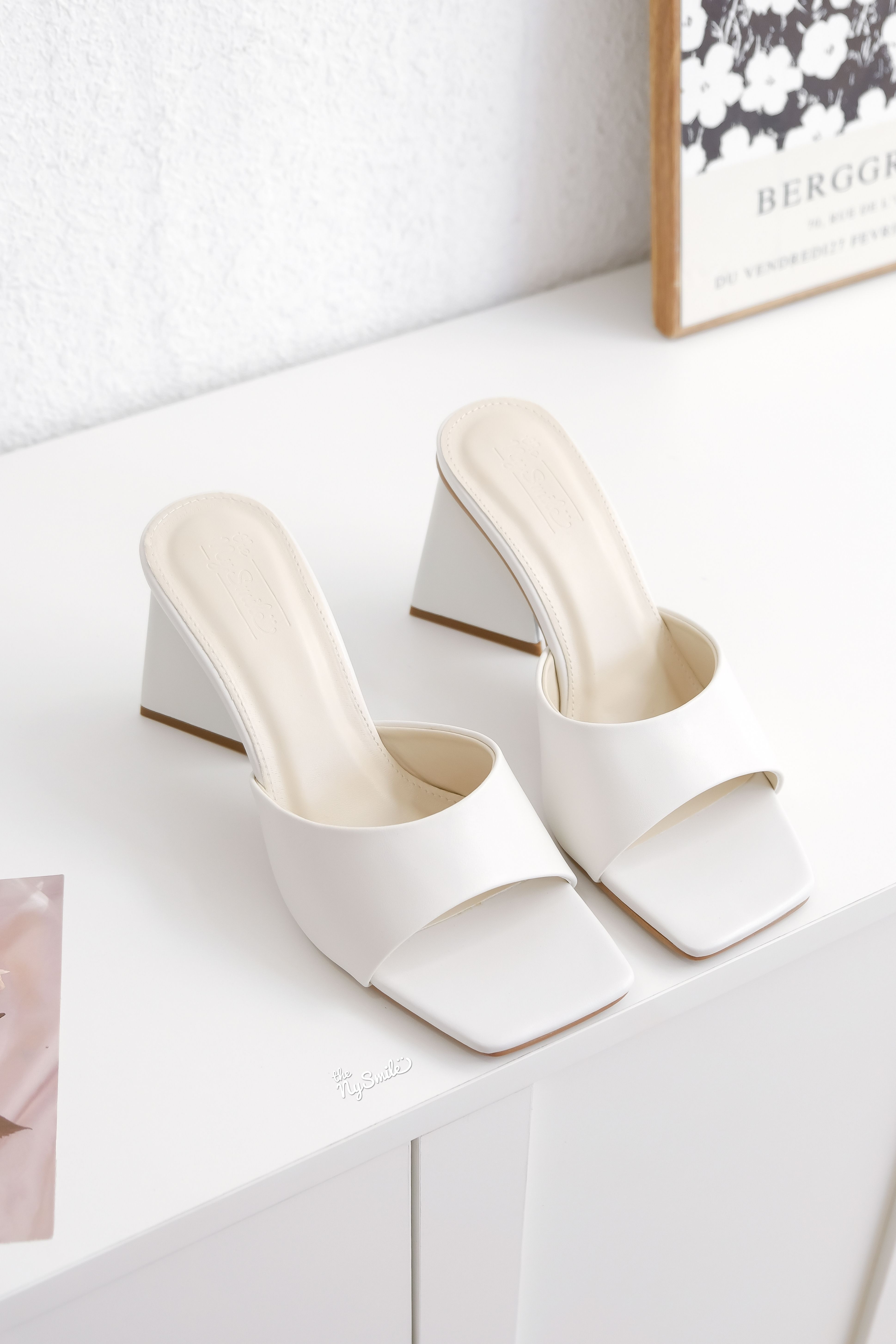 Guốc Lê 7cm quai ngang BECHU 1