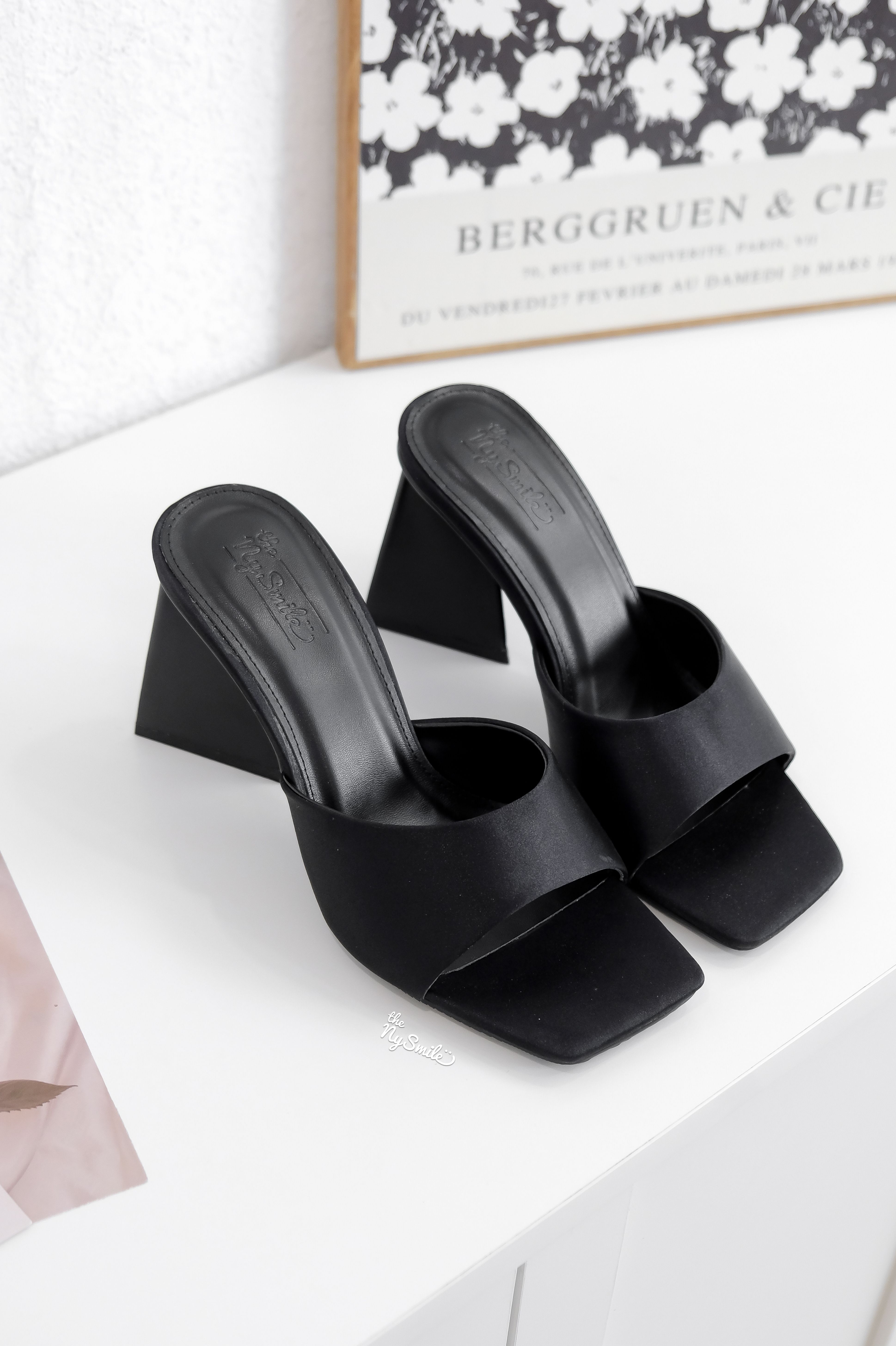 Guốc Lê 7cm quai ngang BECHU 1