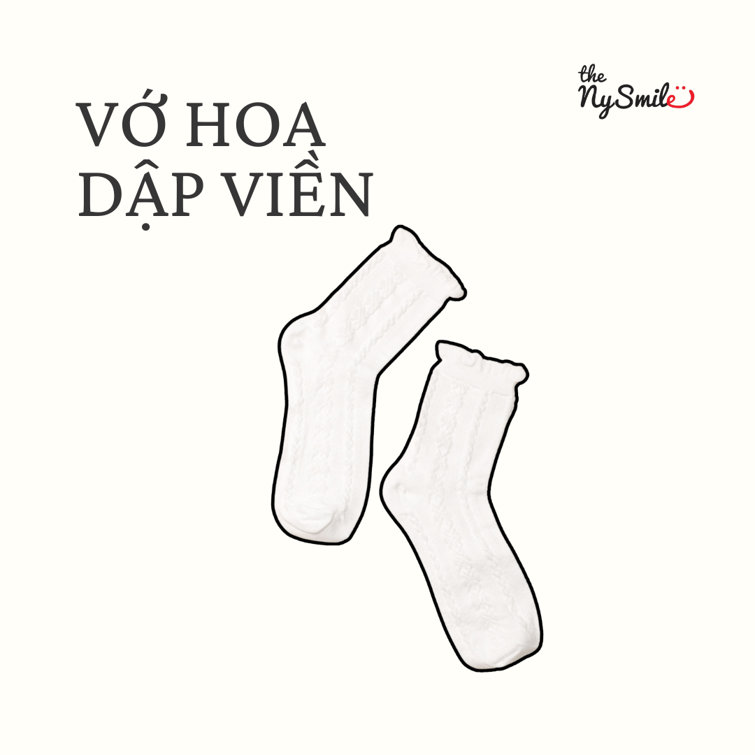 Vớ In Hoa Dập Viền