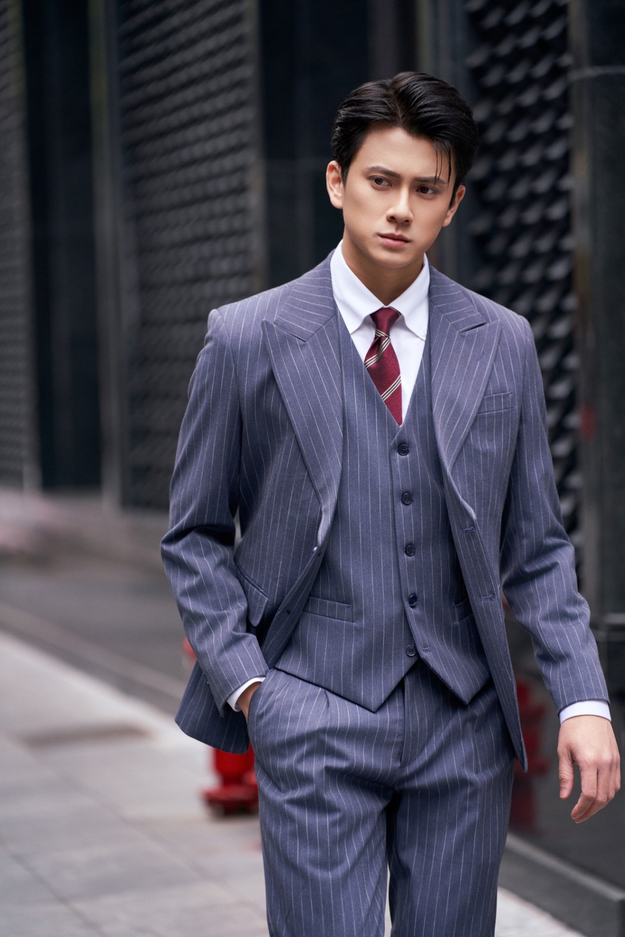 VTK Light Navy White Stripe 17086-2#-May Đo